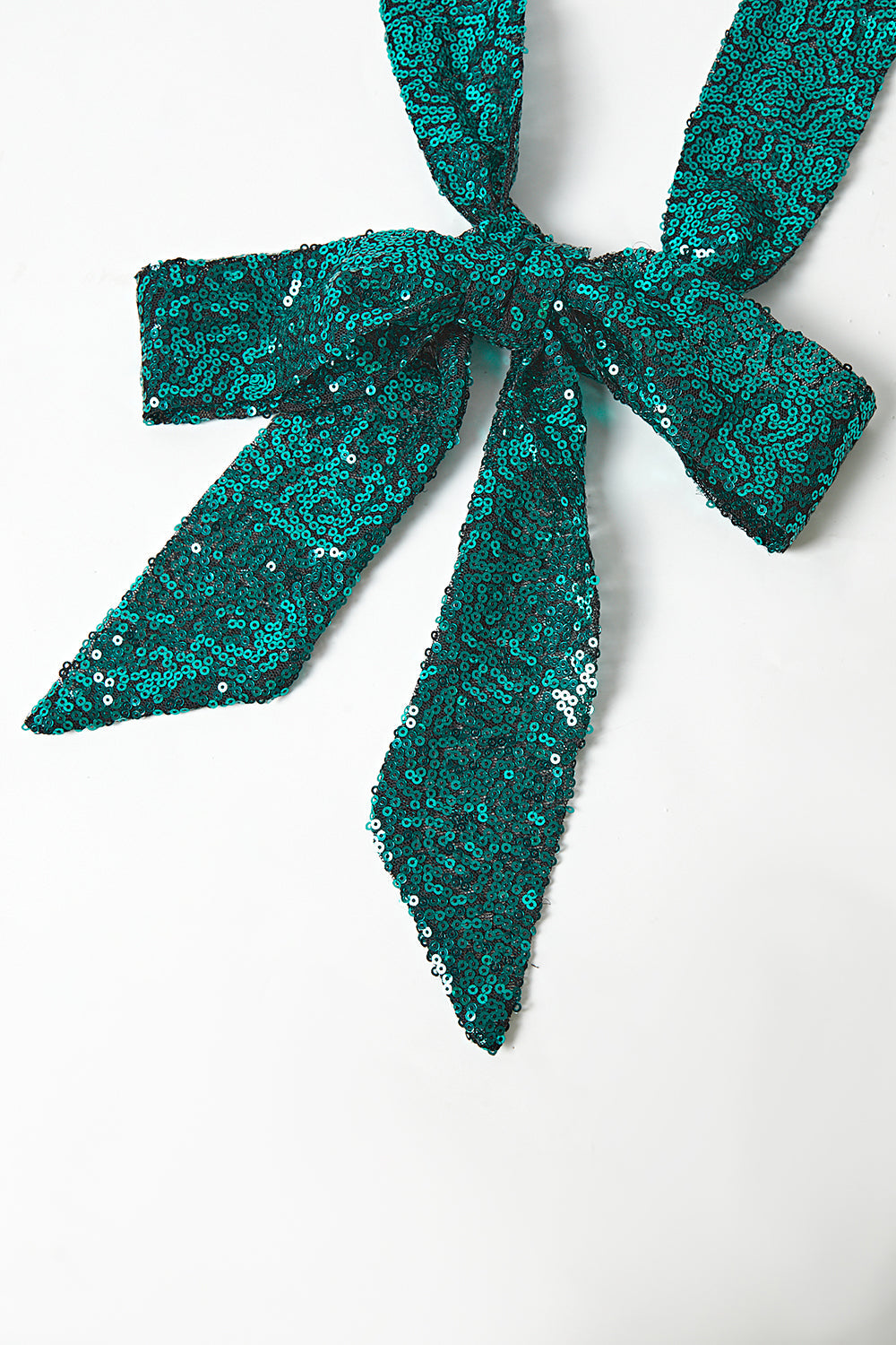 Glitter vert paillettes revers crantés femmes costumes avec ceinture