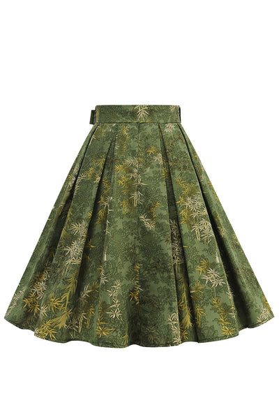 Jupe Balançoire Marks And Spencer Femme Bleu Floral Viscose Taille 20 Zippée Midi