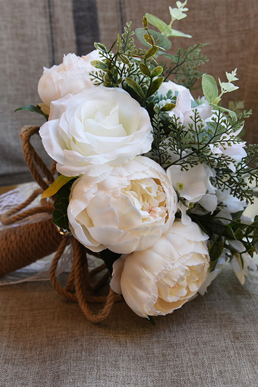 Bouquet de mariage artificiel rose