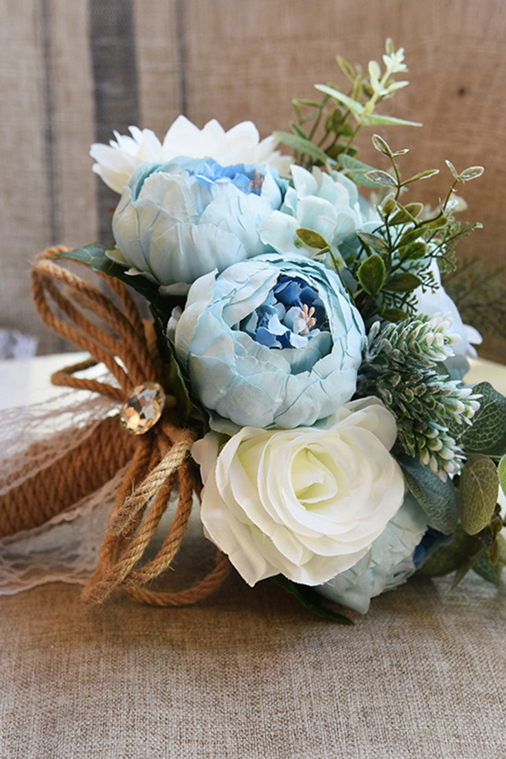 Bouquet de mariage artificiel rose