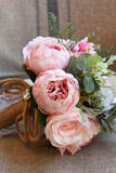 Bouquet de mariage artificiel rose