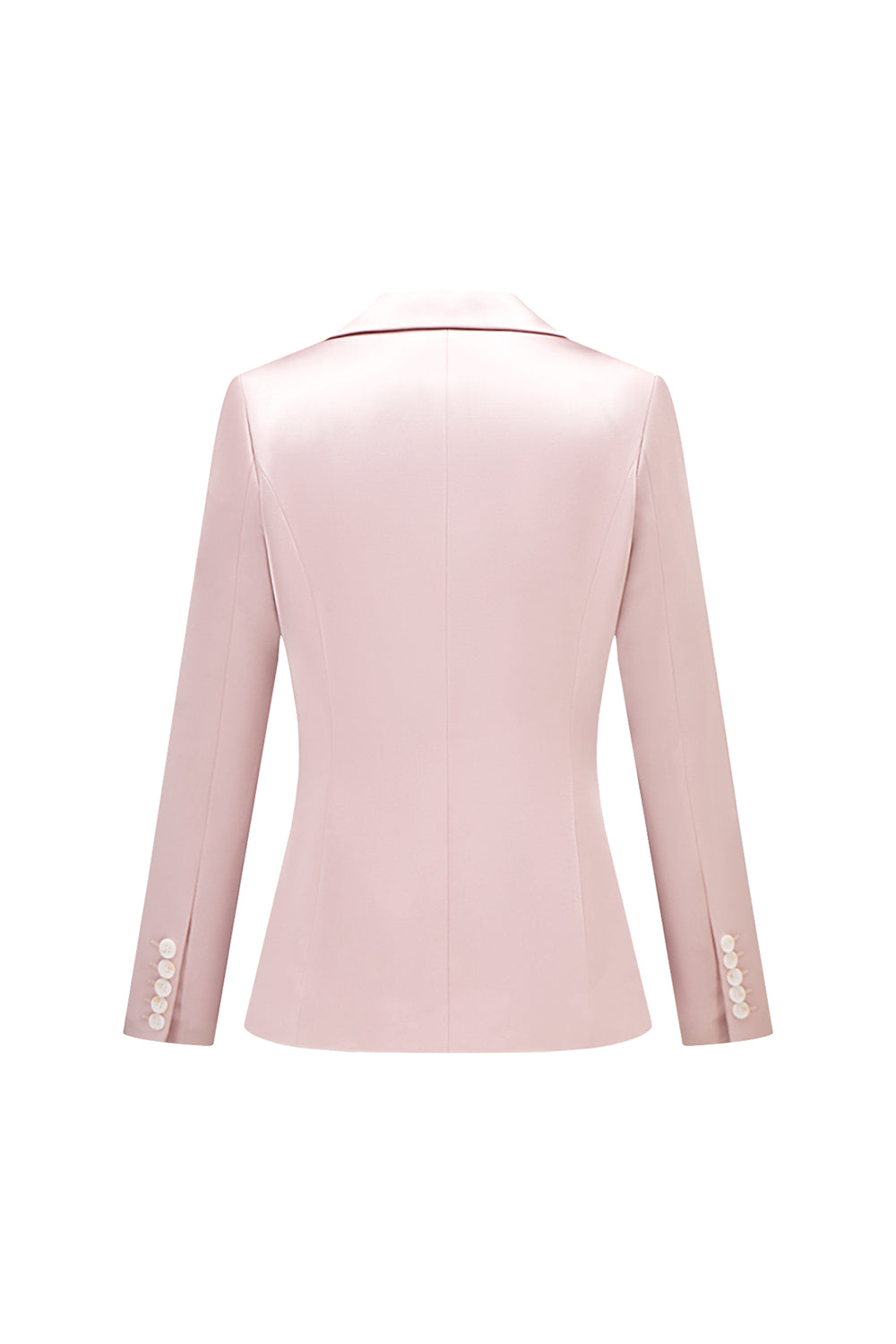 Gris rose pic revers satin slim fit femmes costumes