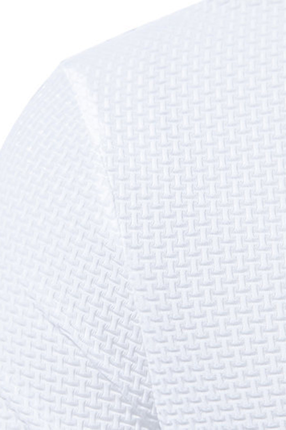 Boutons Été Manches Courtes Blanc T-shirt décontracté pour hommes