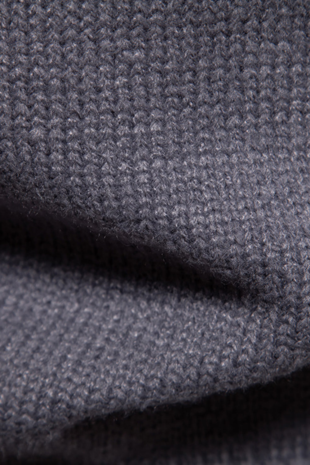 Pull à col rond slim fit gris pour homme