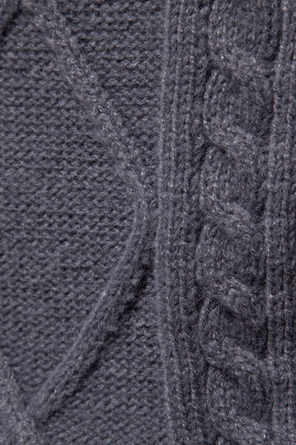 Pull à col rond slim fit gris pour homme