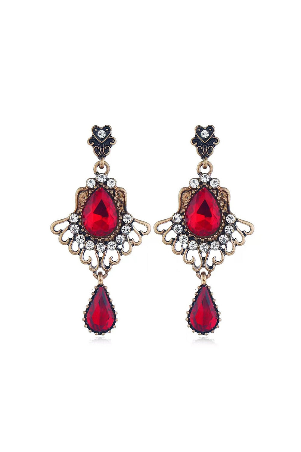 Rouge Accessoires de fête des années 1920 Ensembles de quatre pièces