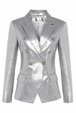 Noir Peak Repel PU Cuir Femmes Blazer