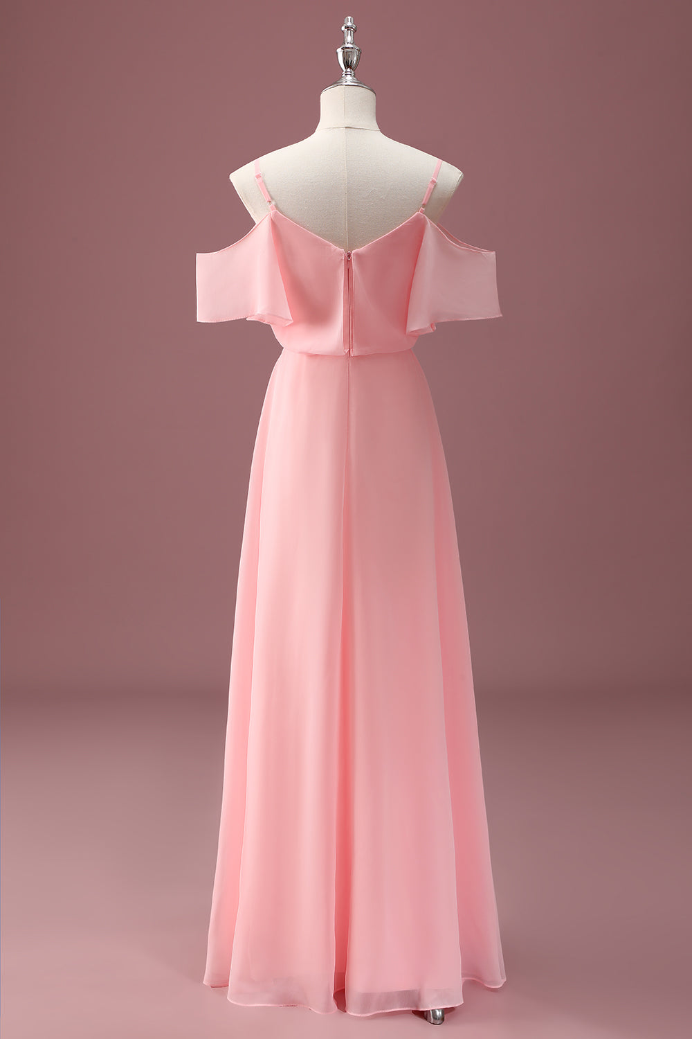 Rose Épaule Dénudée Une Ligne Junior Robe de demoiselle d’honneur