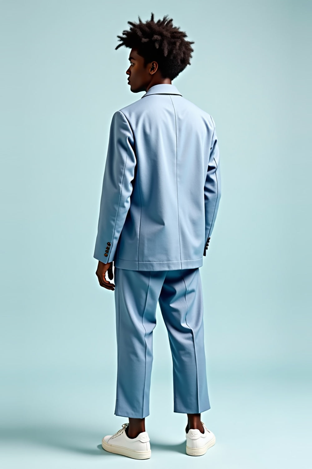 Vert foncé revers cranté 2 pièces costumes de retour à la maison