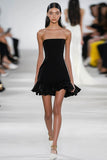 Simple Sans Bretelles Une Ligne Petite Robe Noire