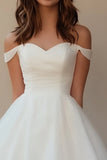 Robe de graduation en tulle blanc