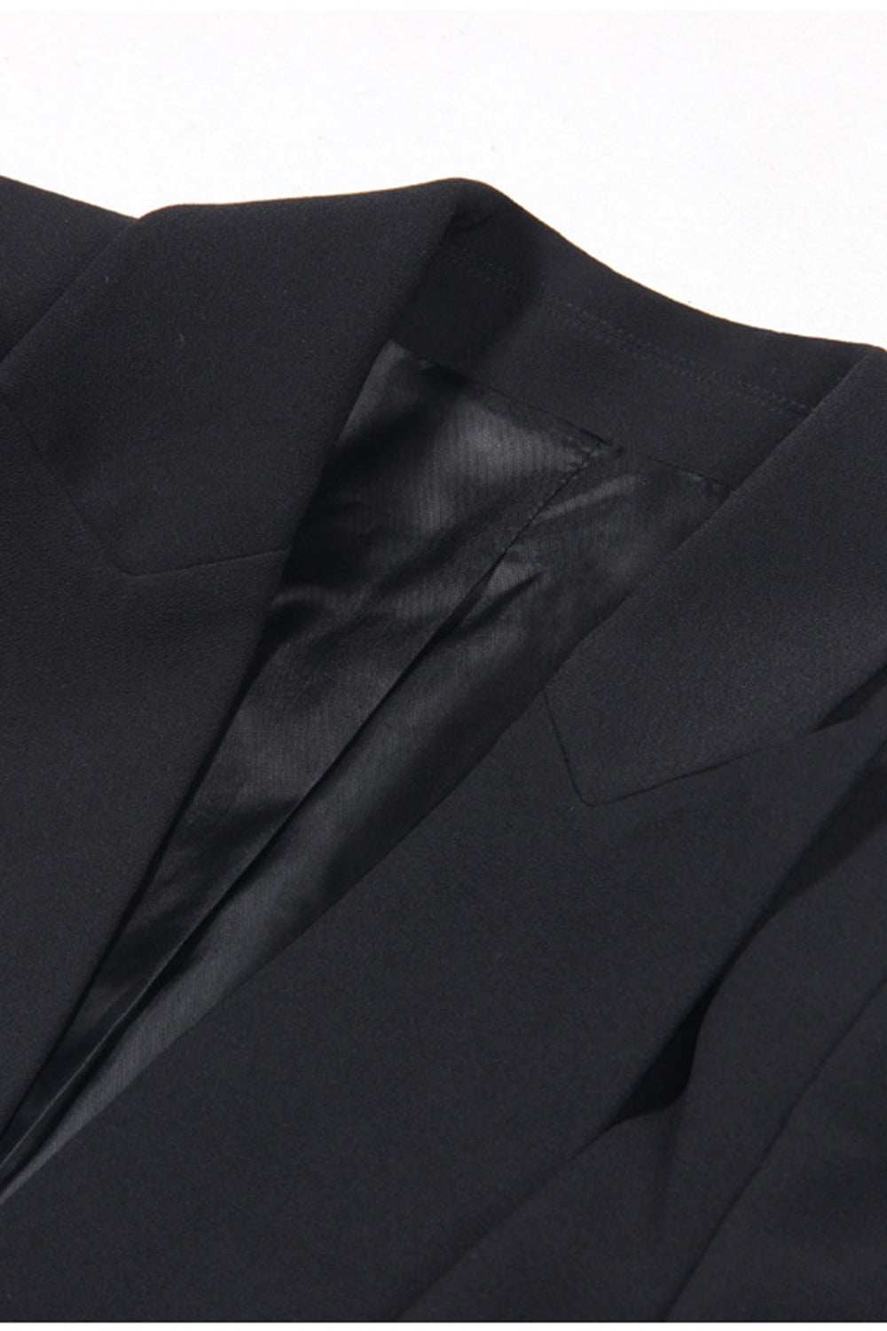 Sparkly noir 2 pièces pointe revers femmes bal costumes avec perles