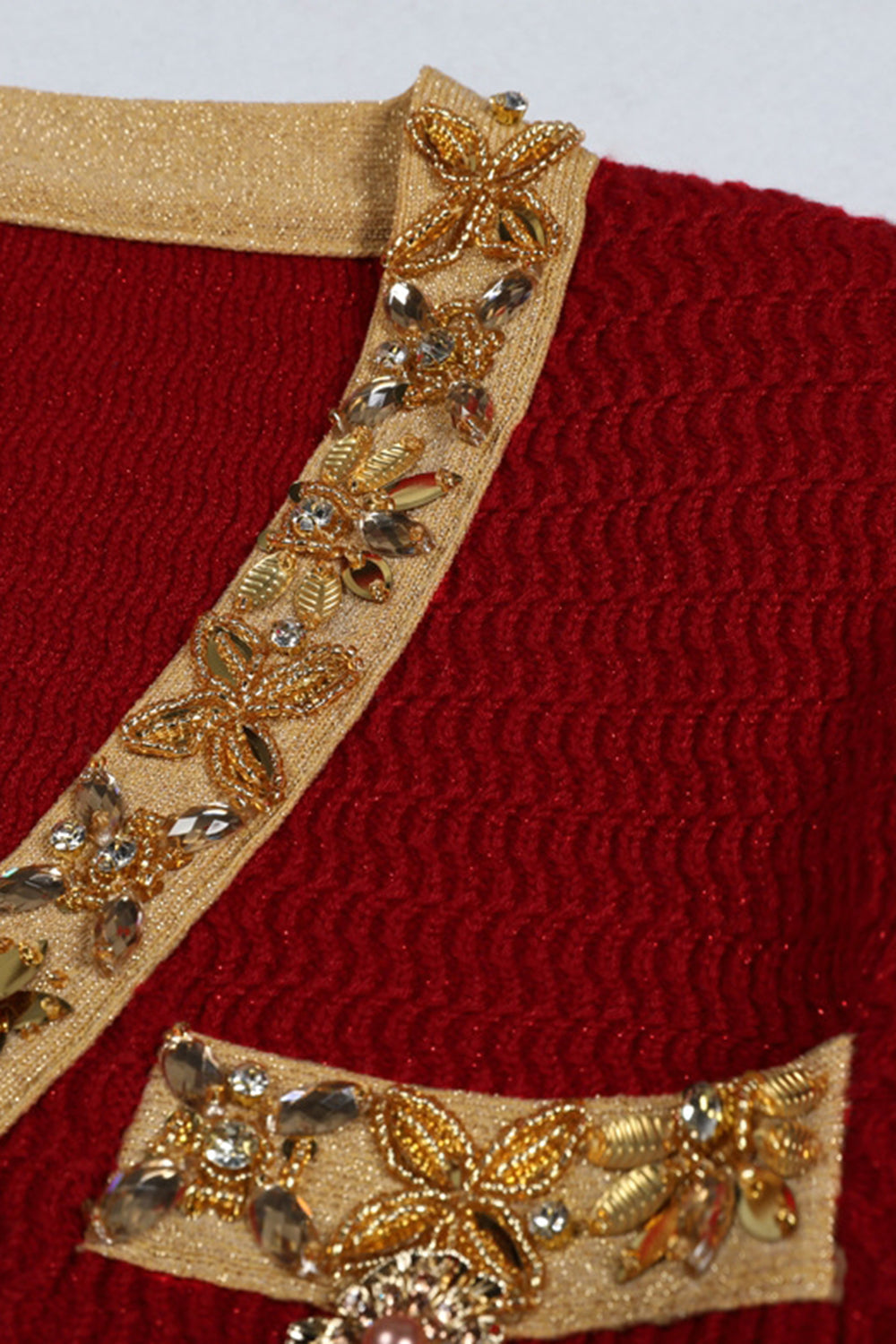 Noir 2 Pièces Femmes Costumes avec Strass