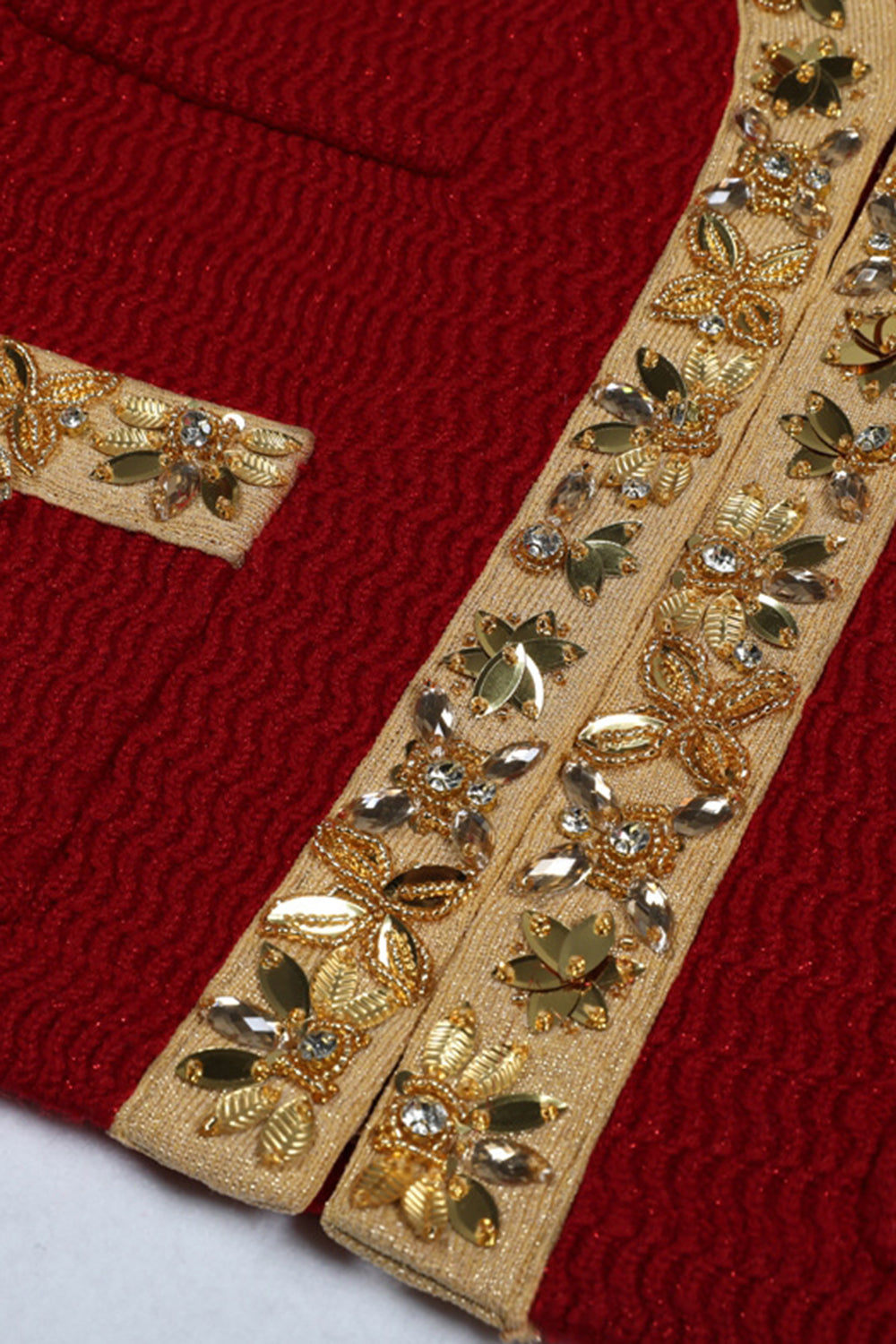 Noir 2 Pièces Femmes Costumes avec Strass