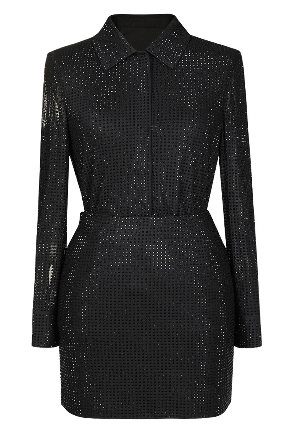 Costumes 2 pièces noir scintillant pour femmes