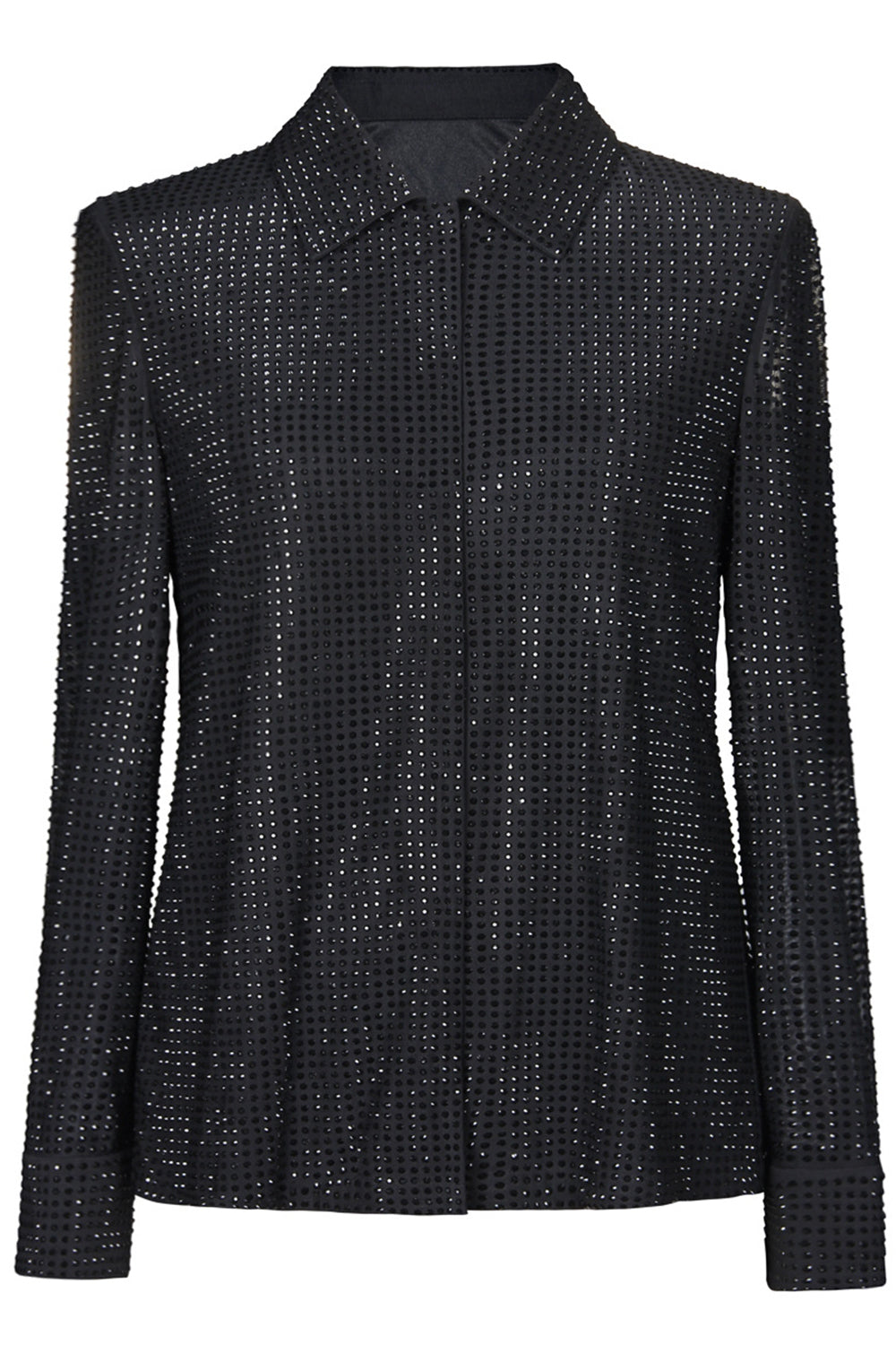 Costumes 2 pièces noir scintillant pour femmes