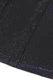 Costumes 2 pièces noir scintillant pour femmes