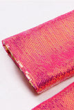 Sparkly Fuchsia 2 Piece Peak Lapel Femmes Costumes avec Poches