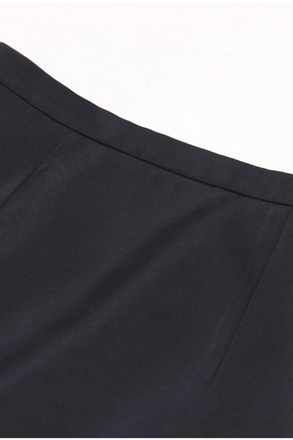 Noir 2 Pièce Peak Lapel Short Femmes Bal Costumes avec Plume