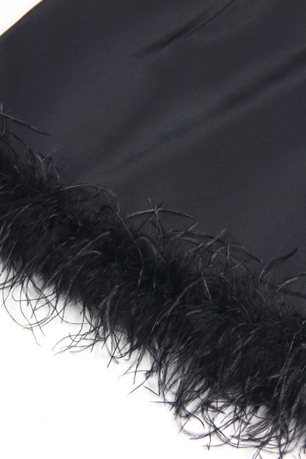 Noir 2 Pièce Peak Lapel Short Femmes Bal Costumes avec Plume