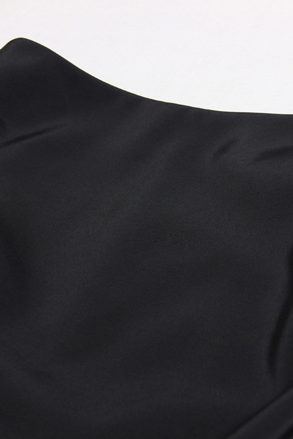 Noir 2 Pièce Cranté Revers Femmes Costumes de Bal avec Plume