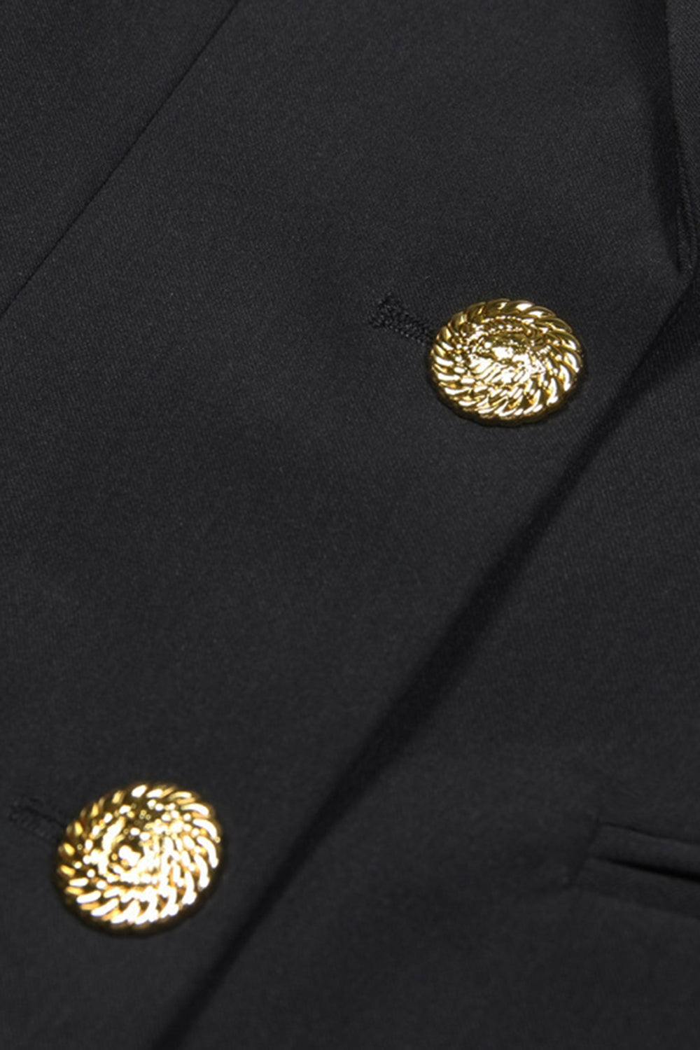 Noir Peak Revers Simple Boutonnage Femmes Blazer