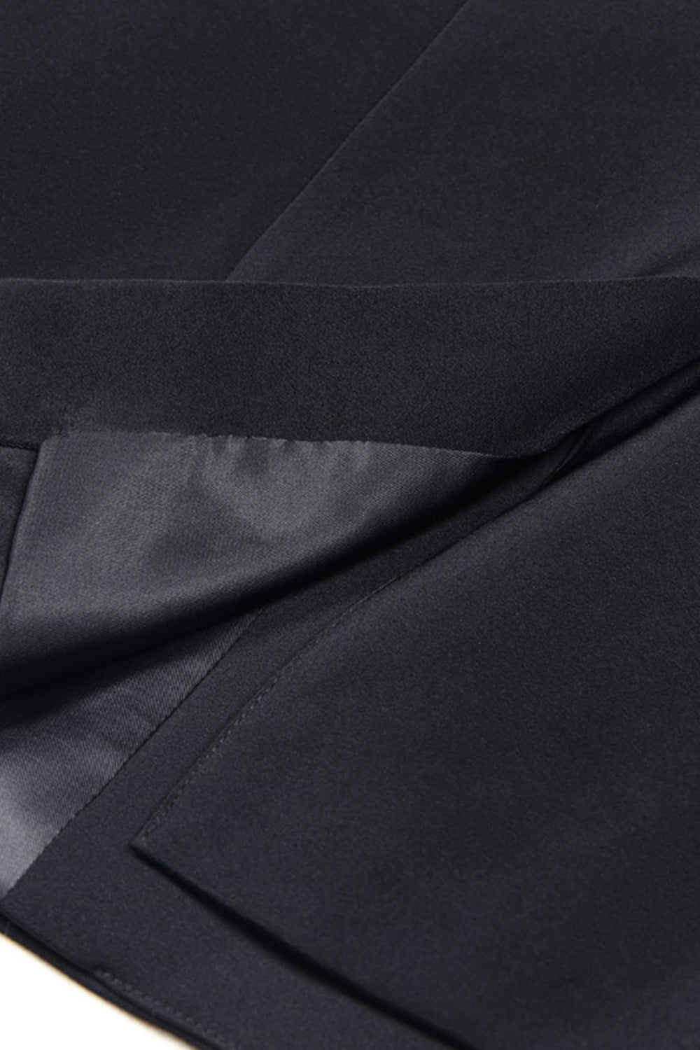 Sparkly noir pic revers simple boutonnage femmes bal blazer avec strass