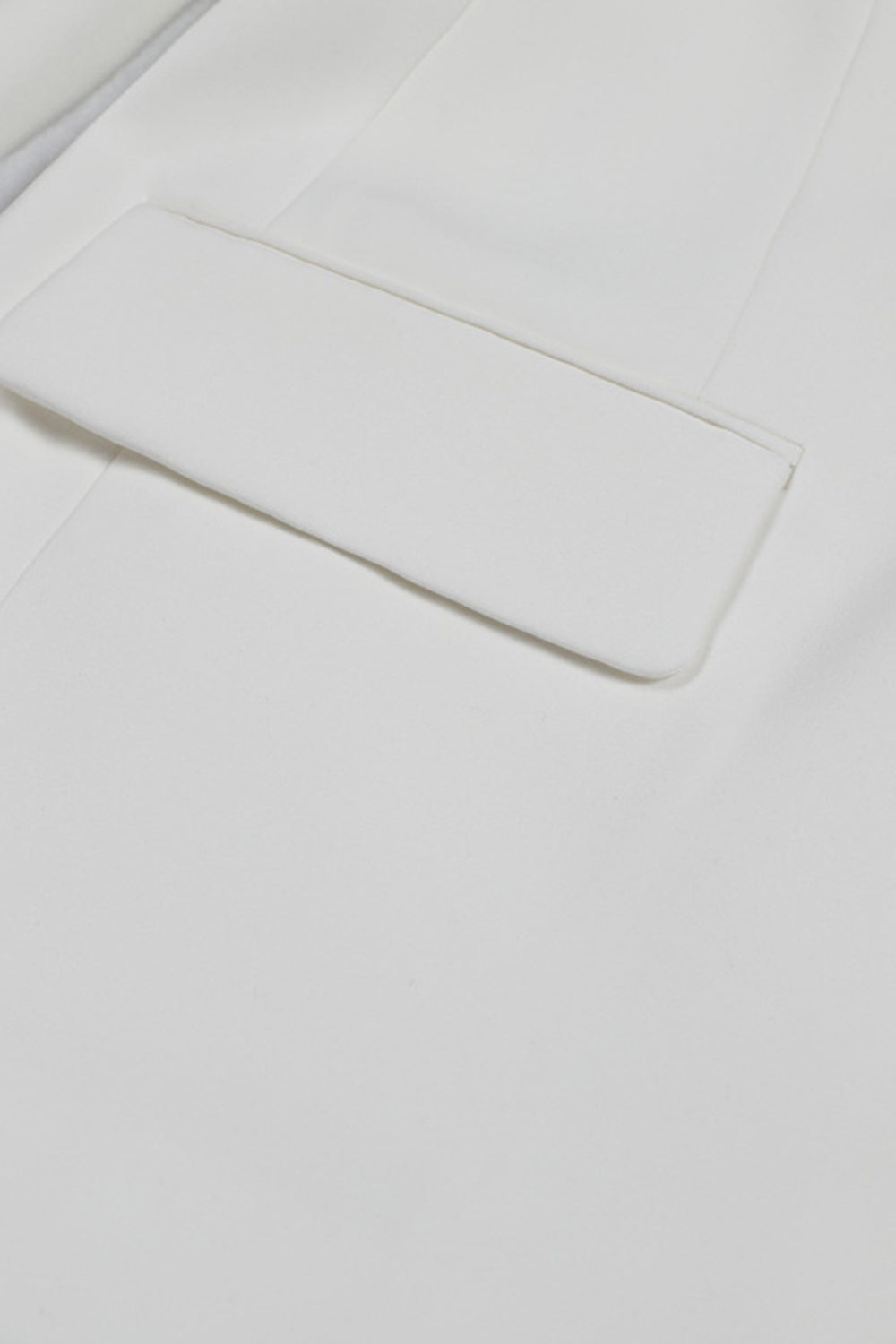 White Peak Lapel Single Breasted Femmes Bal Blazer avec Paillettes