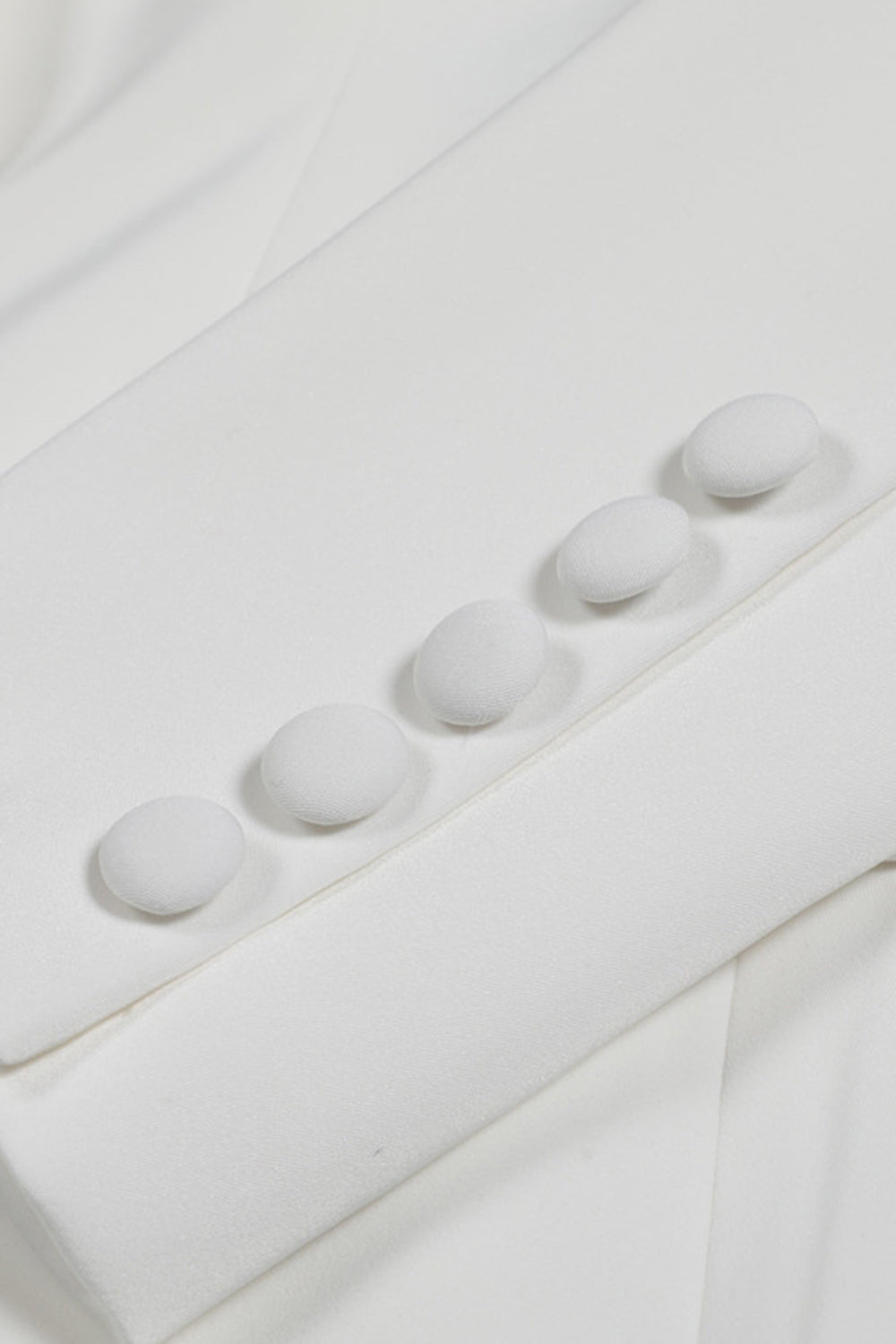 White Peak Lapel Single Breasted Femmes Bal Blazer avec Paillettes