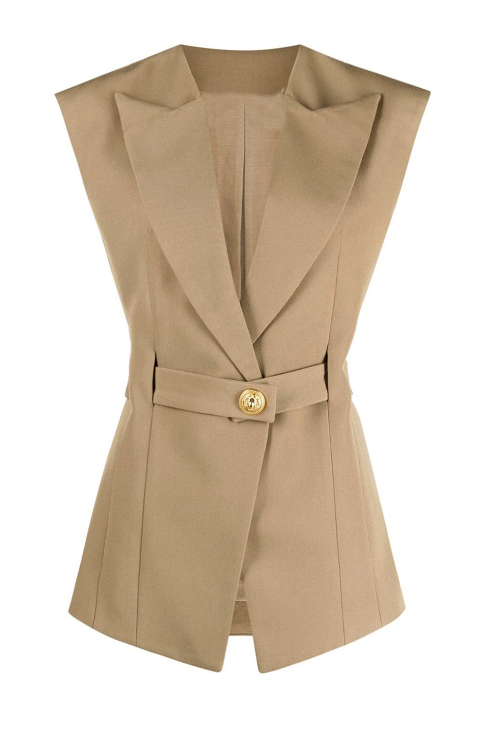 Blanc Peak Repel Sans Manches Satin Femmes Blazer