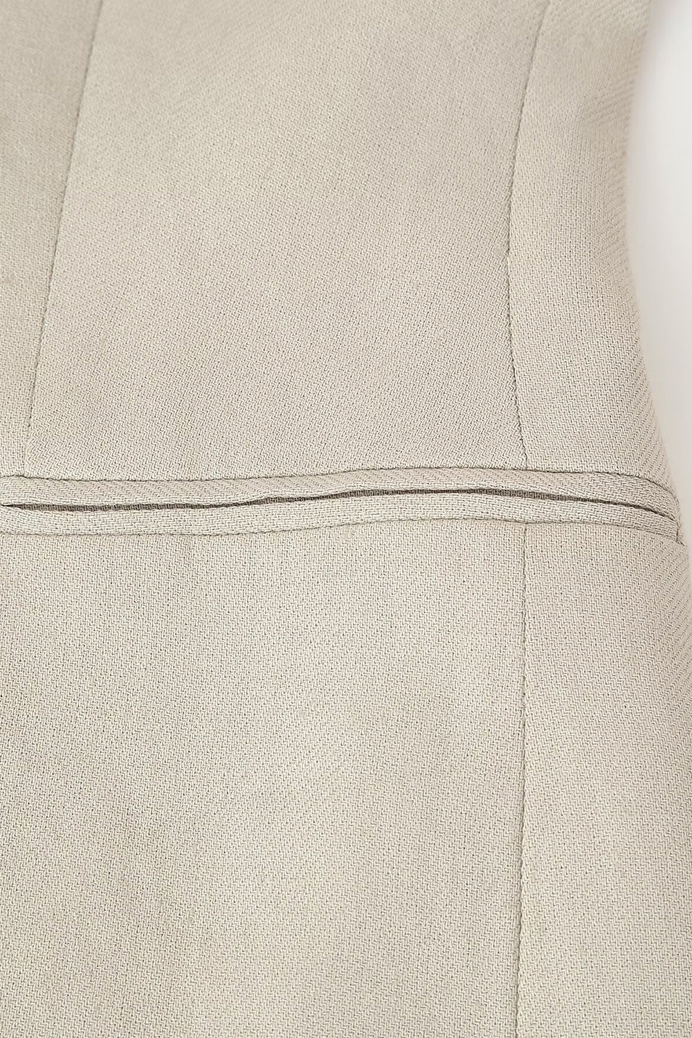 Kahki 2 Pièce Peak Lapek Sans Manches Femmes Costumes De Bal