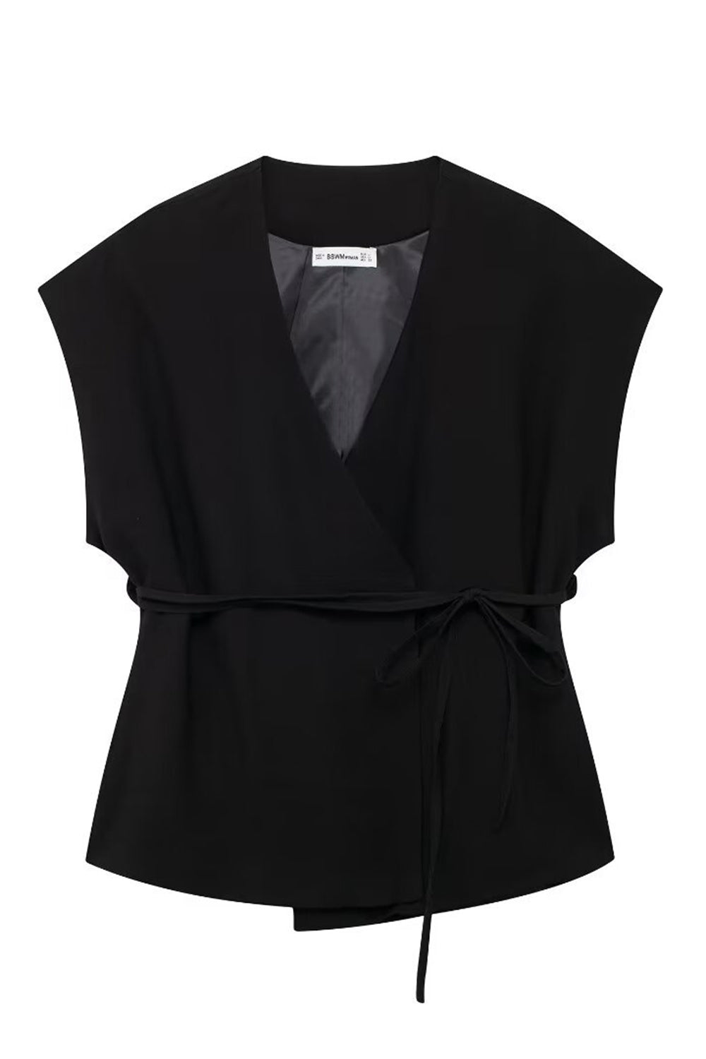 Noir 2 Pièces Sans Manches Femmes Prom Costumes Avec Cordes