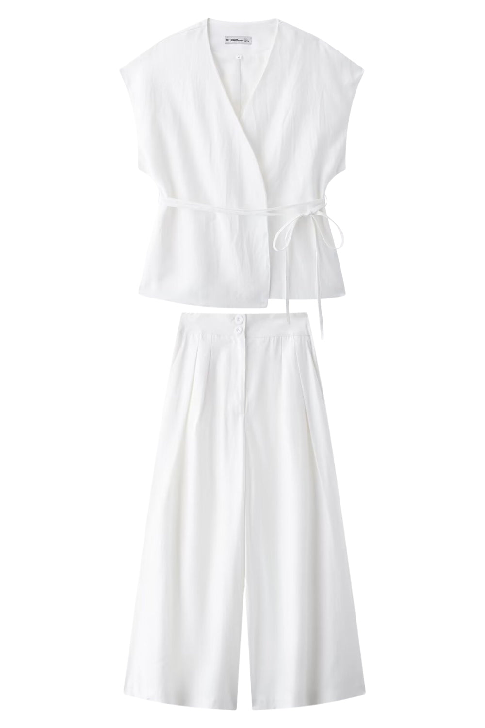 Noir 2 Pièces Sans Manches Femmes Prom Costumes Avec Cordes