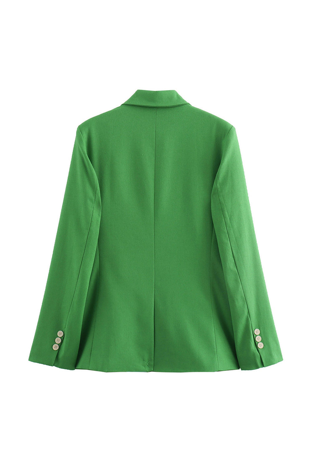 Vert 2 Pièces Pointe Revers Double Boutonnage Femmes Costumes De Bal