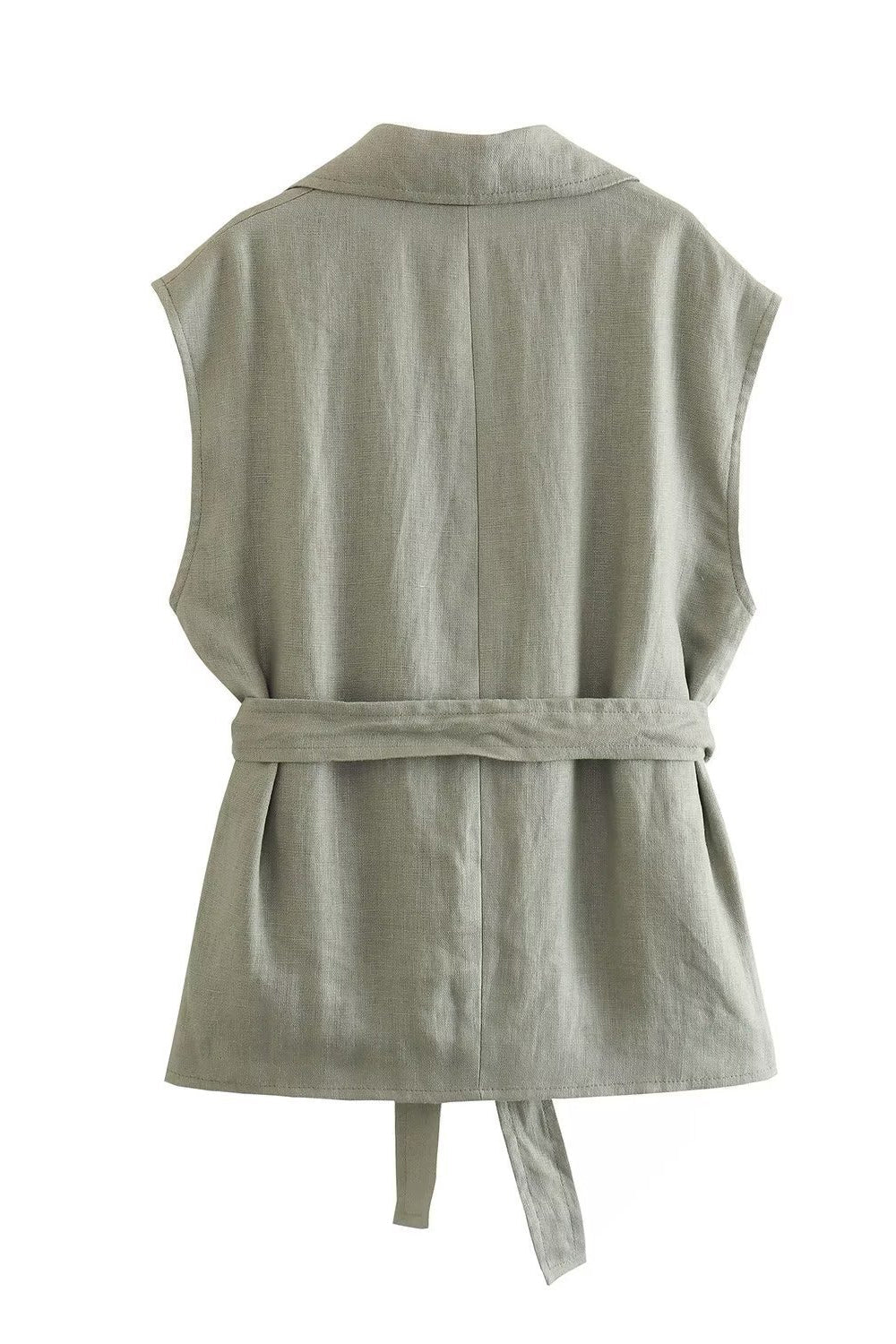 gris vert 2 pièces cranté Lpael sans manches femmes bal costumes