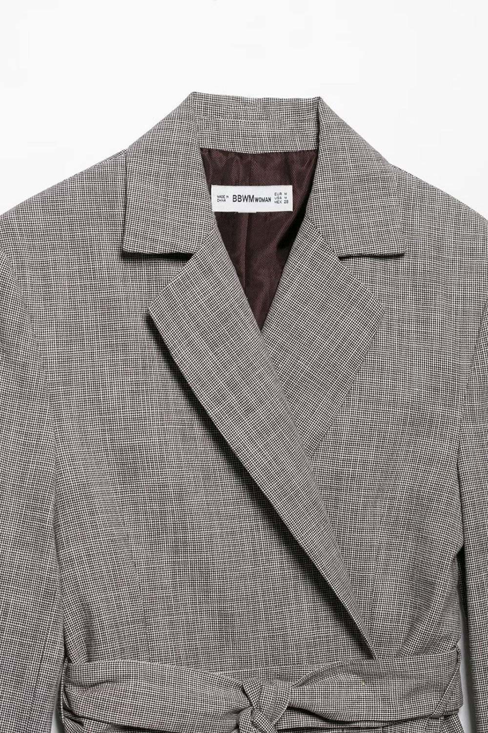 Gris 2 Pièce Cranched Lapel Femmes Costumes de Bal avec Ceintures