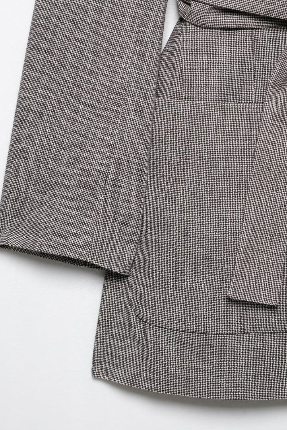 Gris 2 Pièce Cranched Lapel Femmes Costumes de Bal avec Ceintures