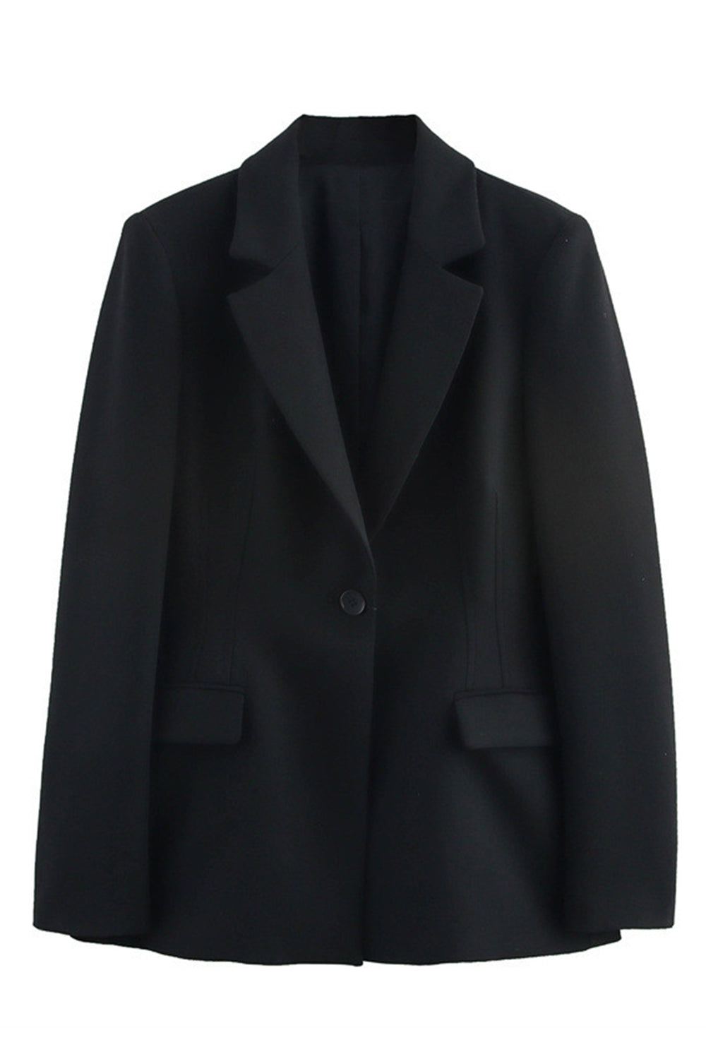 Noir 2 pièces à revers cranté femmes bal costumes