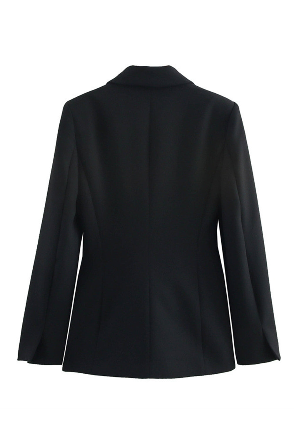 Noir 2 pièces à revers cranté femmes bal costumes