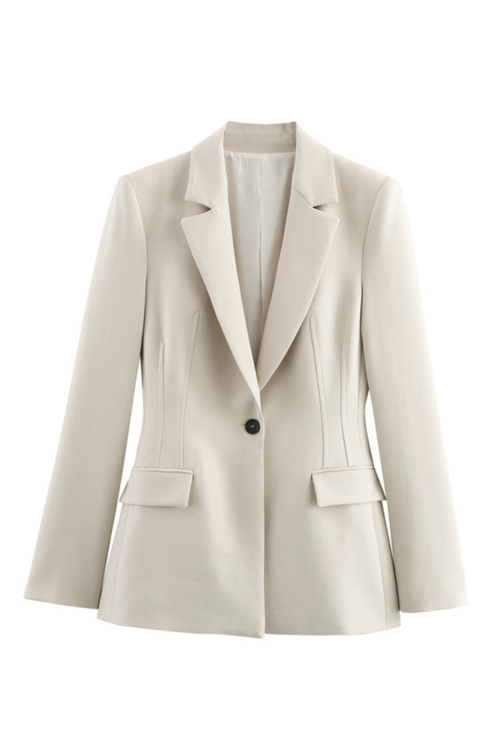 Noir 2 pièces à revers cranté femmes bal costumes