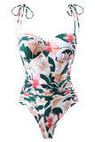 Maillots de bain de plage une pièce imprimé floral