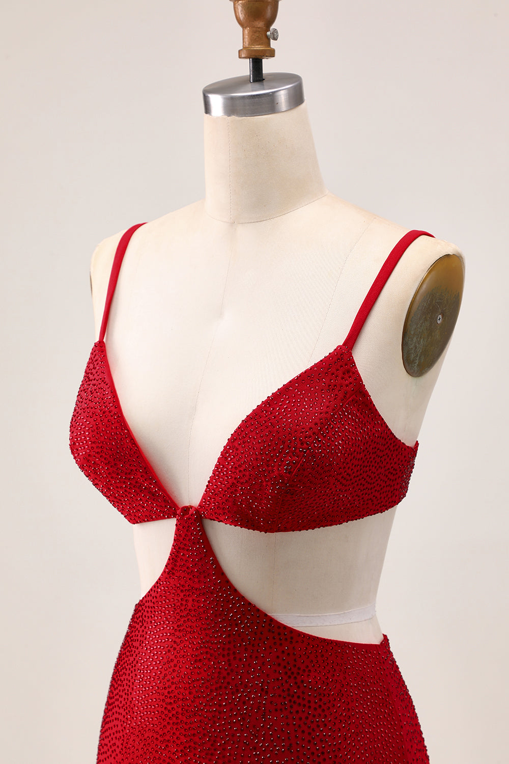 Robe de bal moulante chic perlée perlée