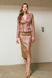 Sparkly Sunset Robe blazer 2 pièces à revers crantés