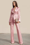 Dusty Rose Costumes d’affaires 2 pièces à revers crantés