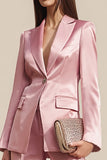 Dusty Rose Costumes d’affaires 2 pièces à revers crantés