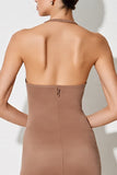 Desert Rose Halter Sheath Long Robe