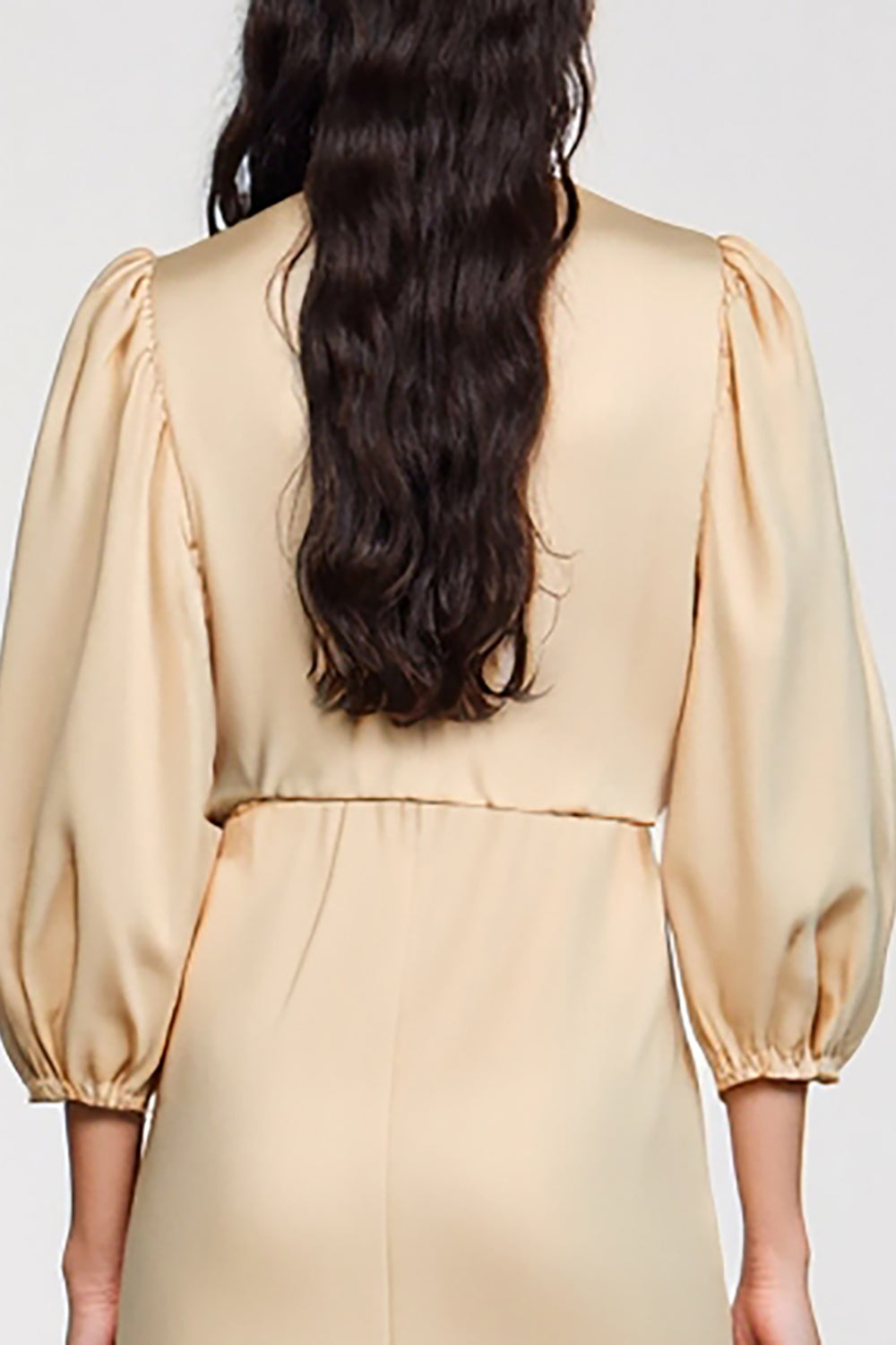 Abricot A Ligne 3/4 Robe