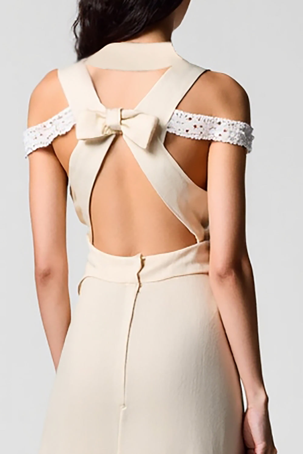 Abricot Découpé Une Ligne Robe