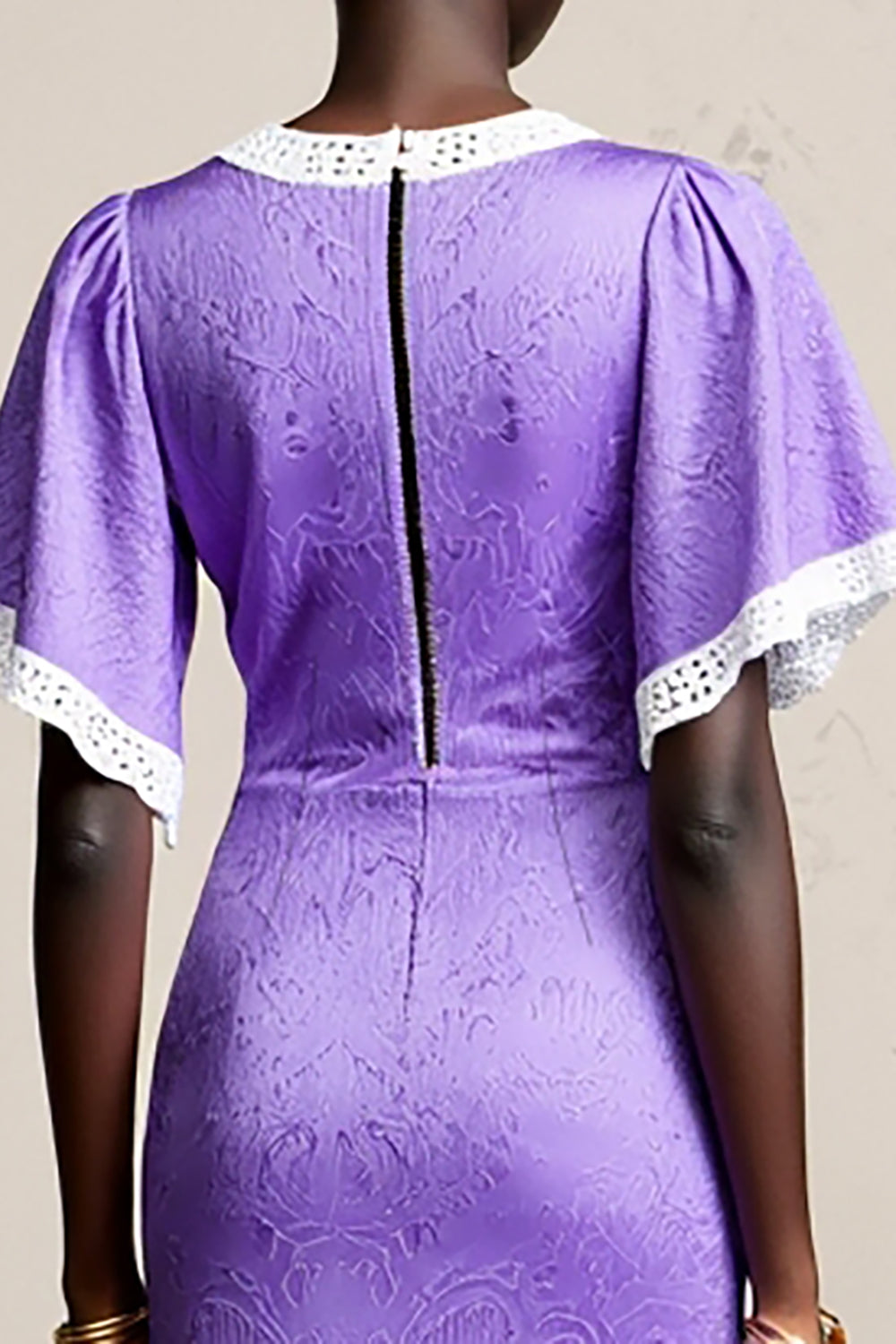 Pruple à volants une robe