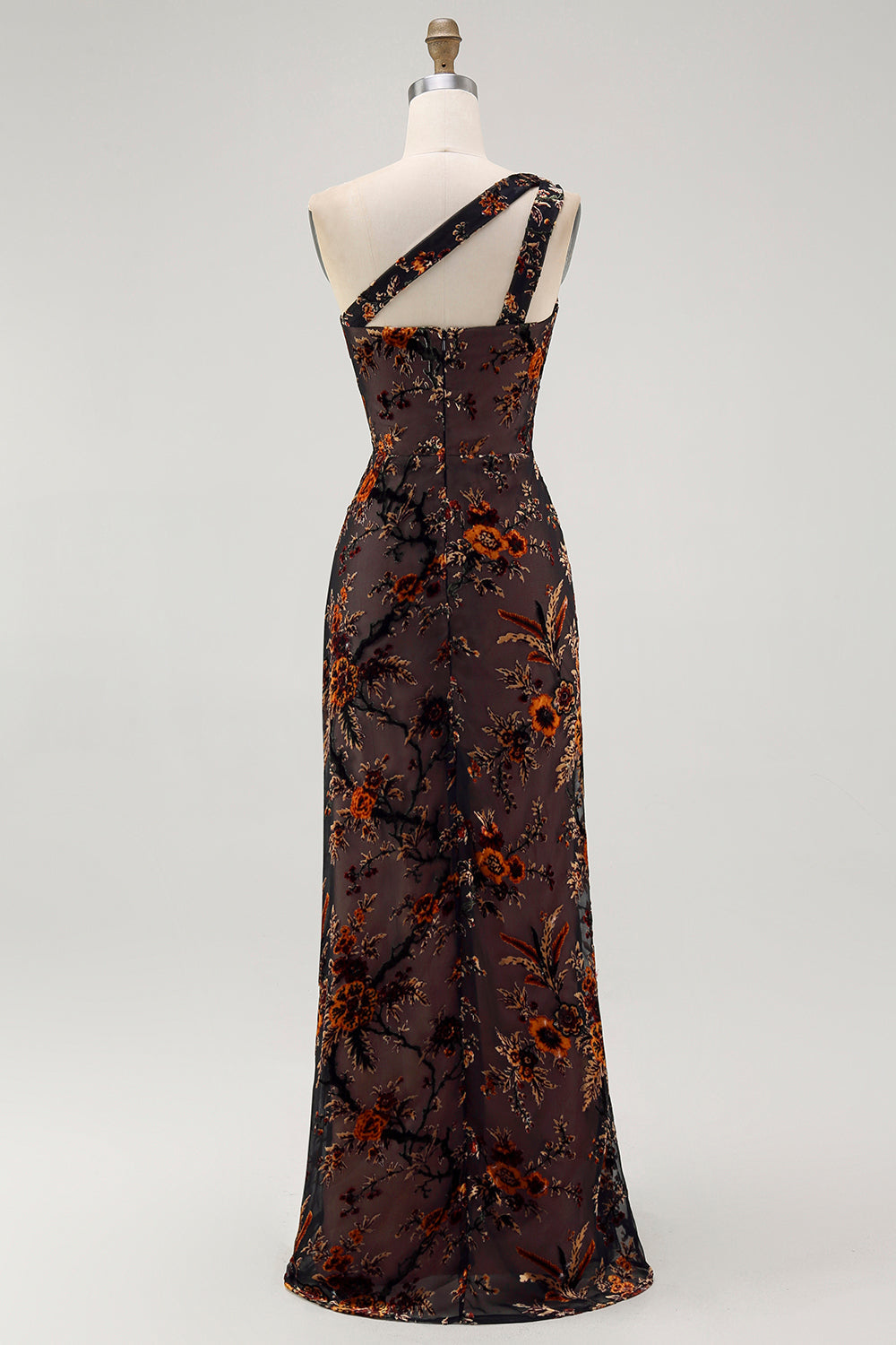 Robe de demoiselle d’honneur noire à une épaule